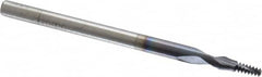 Accupro - #4-40 UNC, 0.085" Cutting Diam, 2 Flute, Solid Carbide Helical Flute Thread Mill - Internal Thread, 7/32" LOC, 2" OAL, 1/8" Shank Diam - Americas Industrial Supply