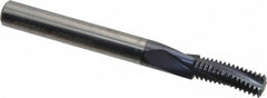 Accupro - 5/16-24 UNF, 0.235" Cutting Diam, 3 Flute, Solid Carbide Helical Flute Thread Mill - Internal Thread, 5/8" LOC, 2-1/2" OAL, 1/4" Shank Diam - Americas Industrial Supply