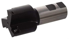 Kennametal - 1.3465 Inch Diameter, Whistle Notch, 32 mm Shank Diameter, 3 Insert, Indexable Counterbore - 4.3701 Inch Overall Length, SPHX 090304R. Insert - Americas Industrial Supply