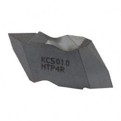 Kennametal - NTP4 Grade KC5010, Internal/External Partial Profile 60° Threading Insert - 1.25 to 6.25mm & 4 to 20 TPI Ext Pitch, 20 to 6.25mm & 4 to 12 TPI Int Pitch, Right Hand Insert, TiAlN Finish, Carbide - Americas Industrial Supply