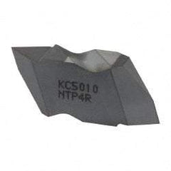 Kennametal - NTP4 Grade KC5010, Internal/External Partial Profile 60° Threading Insert - 1.25 to 6.25mm & 4 to 20 TPI Ext Pitch, 20 to 6.25mm & 4 to 12 TPI Int Pitch, Right Hand Insert, TiAlN Finish, Carbide - Americas Industrial Supply