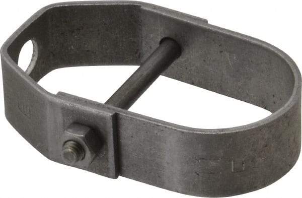 Empire - 1-1/4" Pipe, 3/8" Rod, Carbon Steel Adjustable Clevis Hanger - Black - Americas Industrial Supply