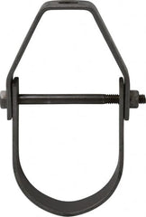 Empire - 2-1/2" Pipe, 1/2" Rod, Carbon Steel Adjustable Clevis Hanger - Black - Americas Industrial Supply