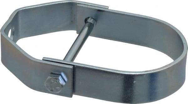 Empire - 2" Pipe, 3/8" Rod, Carbon Steel Adjustable Clevis Hanger - Electro Galvanized - Americas Industrial Supply