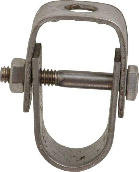 Empire - 1/2" Pipe, 3/8" Rod, Grade 304 Stainless Steel Adjustable Clevis Hanger - Americas Industrial Supply