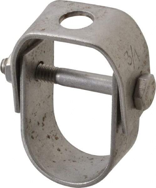 Empire - 3/4" Pipe, 3/8" Rod, Grade 304 Stainless Steel Adjustable Clevis Hanger - Americas Industrial Supply