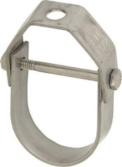 Empire - 1-1/2" Pipe, 3/8" Rod, Grade 304 Stainless Steel Adjustable Clevis Hanger - Americas Industrial Supply