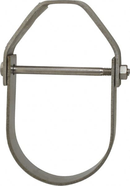 Empire - 3" Pipe, 1/2" Rod, Grade 304 Stainless Steel Adjustable Clevis Hanger - Americas Industrial Supply