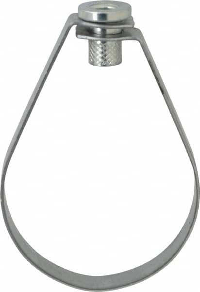 Empire - 3" Pipe, 1/2" Rod, Carbon Steel Emlok Swivel Ring Hanger - Pre-Galvanized, 600 Lb Capacity - Americas Industrial Supply