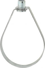 Empire - 4" Pipe, 5/8" Rod, Carbon Steel Emlok Swivel Ring Hanger - Pre-Galvanized, 1,250 Lb Capacity - Americas Industrial Supply