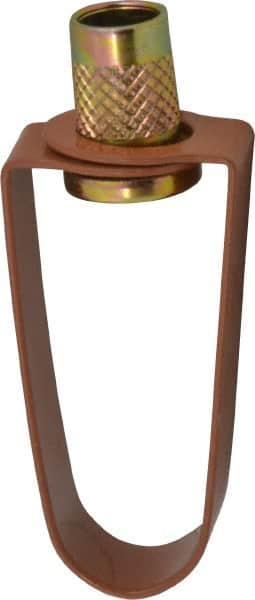 Empire - 1/2" Pipe, 3/8" Rod, Carbon Steel Emlok Swivel Ring Hanger - Copper Plated, 400 Lb Capacity - Americas Industrial Supply