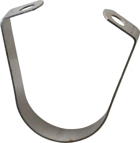 Empire - 1-1/2" Pipe, 3/8" Rod, Grade 304 Stainless Steel Adjustable Band Hanger - Americas Industrial Supply