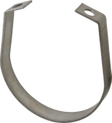 Empire - 4" Pipe, 1/2" Rod, Grade 304 Stainless Steel Adjustable Band Hanger - Americas Industrial Supply