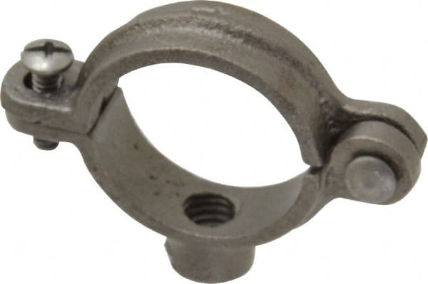 Empire - 1" Pipe, 3/8" Rod, Malleable Iron Split Ring Hanger - Black, 180 Lb Capacity - Americas Industrial Supply