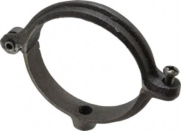 Empire - 3" Pipe, 1/2" Rod, Malleable Iron Split Ring Hanger - Black, 300 Lb Capacity - Americas Industrial Supply