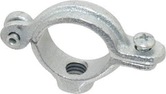 Empire - 3/4" Pipe, 3/8" Rod, Malleable Iron Split Ring Hanger - Electro Galvanized, 180 Lb Capacity - Americas Industrial Supply