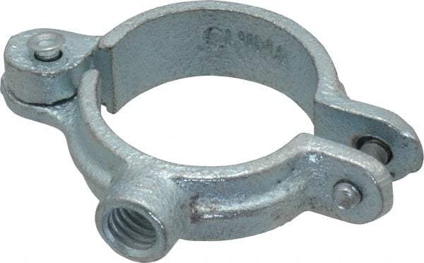 Empire - 1" Pipe, 3/8" Rod, Malleable Iron Split Ring Hanger - Electro Galvanized, 180 Lb Capacity - Americas Industrial Supply