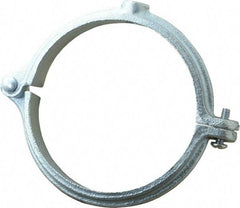 Empire - 4" Pipe, 1/2" Rod, Malleable Iron Split Ring Hanger - Electro Galvanized - Americas Industrial Supply