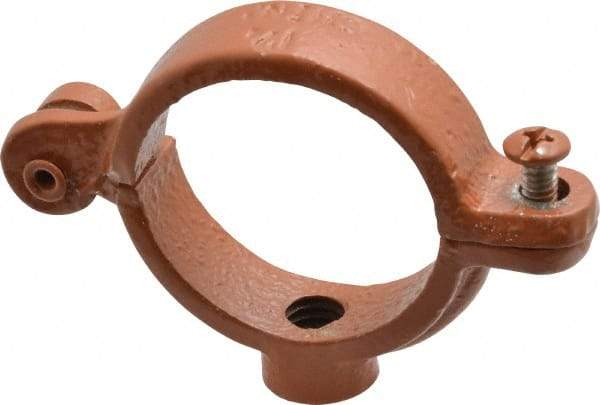 Empire - 1-1/2" Pipe, 3/8" Rod, Malleable Iron Split Ring Hanger - Epoxy Coated - Americas Industrial Supply