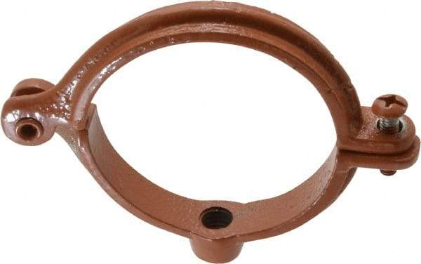 Empire - 3" Pipe, 1/2" Rod, Malleable Iron Split Ring Hanger - Epoxy Coated - Americas Industrial Supply