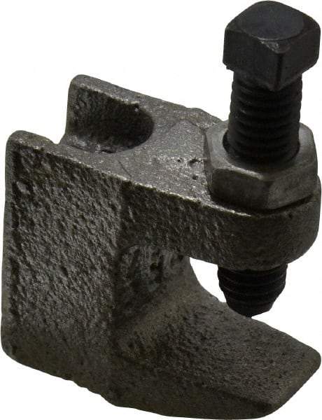 Empire - 3/4" Max Flange Thickness, 3/8" Rod Top Beam Clamp - 350 Lb Capacity, Ductile Iron - Americas Industrial Supply