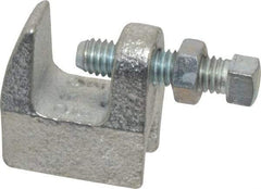 Empire - 3/4" Max Flange Thickness, 3/8" Rod Top Beam Clamp - 350 Lb Capacity, Ductile Iron - Americas Industrial Supply