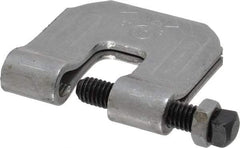 Empire - 3/4" Max Flange Thickness, 3/8" Rod C-Clamp with Locknut - 400 Lb Capacity, Carbon Steel - Americas Industrial Supply