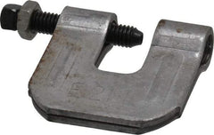 Empire - 3/4" Max Flange Thickness, 1/2" Rod C-Clamp with Locknut - 500 Lb Capacity, Carbon Steel - Americas Industrial Supply