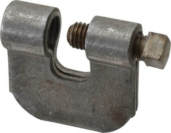 Empire - 3/4" Max Flange Thickness, 5/8" Rod C-Clamp with Locknut - 550 Lb Capacity, Carbon Steel - Americas Industrial Supply