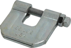 Empire - 3/4" Max Flange Thickness, 1/2" Rod C-Clamp with Locknut - 500 Lb Capacity, Carbon Steel - Americas Industrial Supply