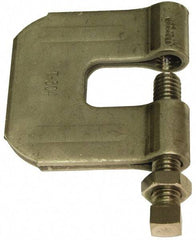 Empire - 3/4" Max Flange Thickness, 3/4" Rod C-Clamp with Locknut - 630 Lb Capacity, 304 Stainless Steel - Americas Industrial Supply
