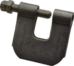Empire - 3/4" Max Flange Thickness, 3/8" Rod C-Clamp with Locknut - 400 Lb Capacity, 304 Stainless Steel - Americas Industrial Supply