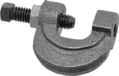 Empire - 3/4" Max Flange Thickness, 3/8" Rod C-Clamp with Locknut - 400 Lb Capacity, Ductile Iron - Americas Industrial Supply