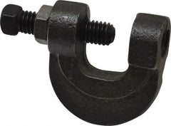 Empire - 3/4" Max Flange Thickness, 1/2" Rod C-Clamp with Locknut - 500 Lb Capacity, Ductile Iron - Americas Industrial Supply