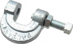 Empire - 3/4" Max Flange Thickness, 3/8" Rod C-Clamp with Locknut - 400 Lb Capacity, Ductile Iron - Americas Industrial Supply