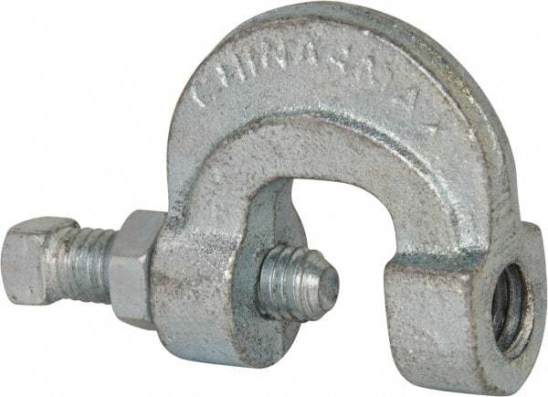 Empire - 3/4" Max Flange Thickness, 1/2" Rod C-Clamp with Locknut - 500 Lb Capacity, Ductile Iron - Americas Industrial Supply