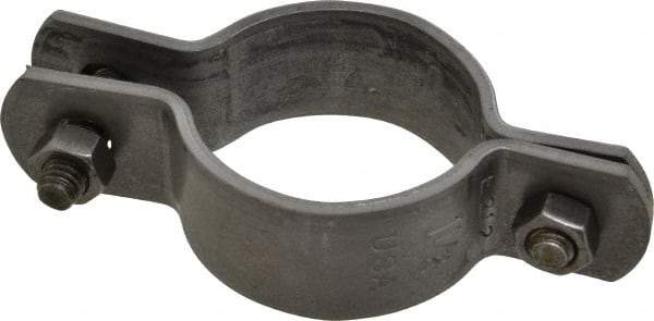 Empire - 1-1/2" Pipe, Standard Pipe Clamp - Black, 800 Lb Capacity, Carbon Steel - Americas Industrial Supply