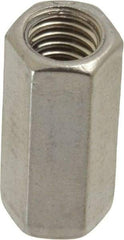 Empire - 3/8-16 Thread, 1-1/8" OAL Stainless Steel Standard Coupling Nut - Uncoated - Americas Industrial Supply