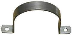 Empire - 1-1/4 Pipe, Grade 304 Stainless Steel, Pipe, Conduit or Tube Strap - 2 Mounting Holes - Americas Industrial Supply