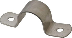 Empire - 3/4 Pipe, Grade 304 Stainless Steel, Pipe, Conduit or Tube Strap - 2 Mounting Holes - Americas Industrial Supply