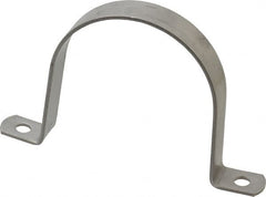 Empire - 3 Pipe, Grade 304 Stainless Steel, Pipe, Conduit or Tube Strap - 2 Mounting Holes - Americas Industrial Supply