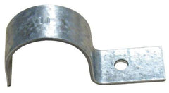 Empire - 3/4" Pipe, Carbon Steel, Electro Galvanized" Pipe or Conduit Strap - 1 Mounting Hole - Americas Industrial Supply