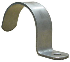 Empire - 1-1/2" Pipe, Grade 304 Stainless Steel," Pipe or Conduit Strap - 1 Mounting Hole - Americas Industrial Supply