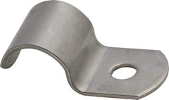 Empire - 3/8" Pipe, Grade 304 Stainless Steel," Pipe or Conduit Strap - 1 Mounting Hole - Americas Industrial Supply