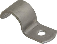 Empire - 1/2" Pipe, Grade 304 Stainless Steel," Pipe or Conduit Strap - 1 Mounting Hole - Americas Industrial Supply