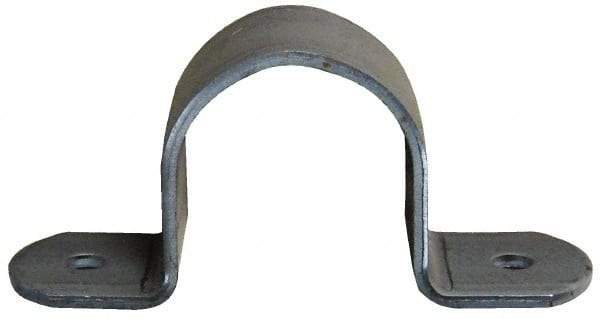 Empire - 2-1/2 Pipe, Carbon Steel, Pipe or Tube Strap - 4 Mounting Holes - Americas Industrial Supply