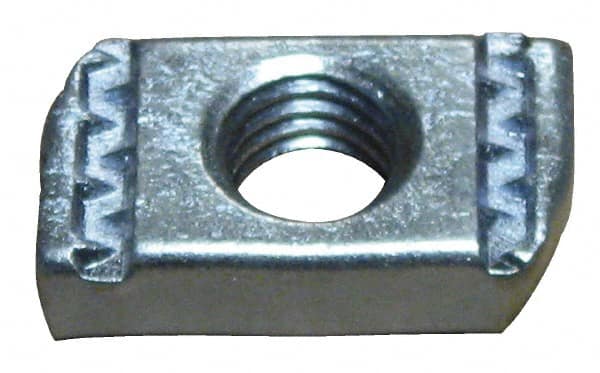 Empire - 3/4" Rod, Electro Galvanized Carbon Steel Strut Nut - Used for Attaching Hanger Rod or Other Accessories to Strut - Americas Industrial Supply