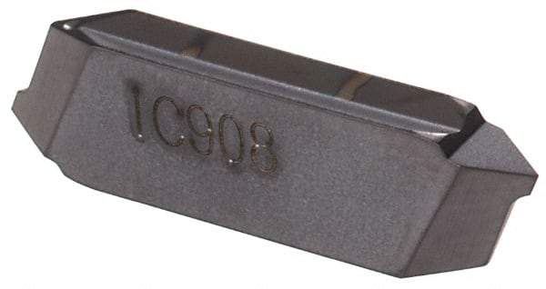 Iscar - TIP2 MT Grade IC908, External Partial Profile 60° Threading Insert - 0.45mm & 56 TPI Ext Pitch, TiAlN Finish, Carbide - Americas Industrial Supply