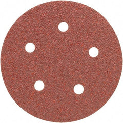 Porter-Cable - 5" Diam, 220 Grit Aluminum Oxide Adhesive PSA Disc - Very Fine Grade, Tan, C Weighted Backing, Flexible, 13,000 Max RPM - Americas Industrial Supply