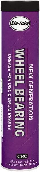 CRC - 14 oz Cartridge Lithium Complex Gel Paste Grease - Amber, Nonflammable, 325°F Max Temp, NLGIG 2, - Americas Industrial Supply